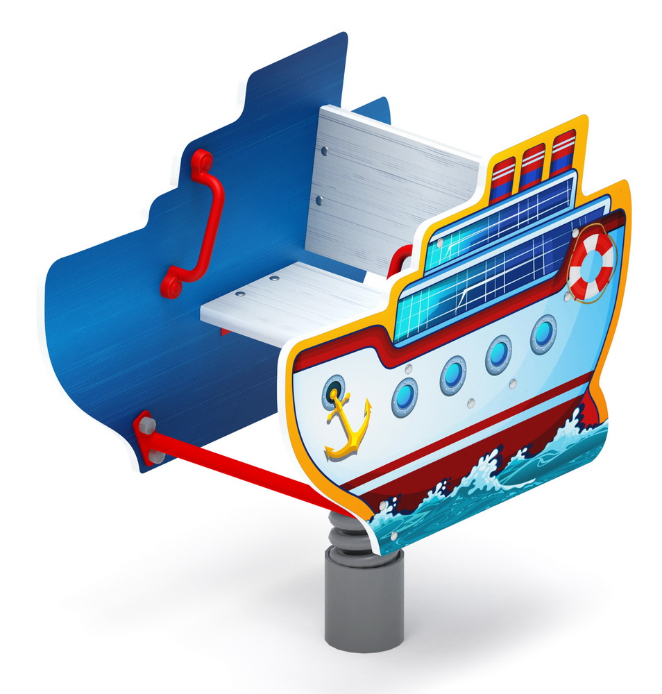 ПАРОХОДИК качалка на пружине ИО 22.17.01-01