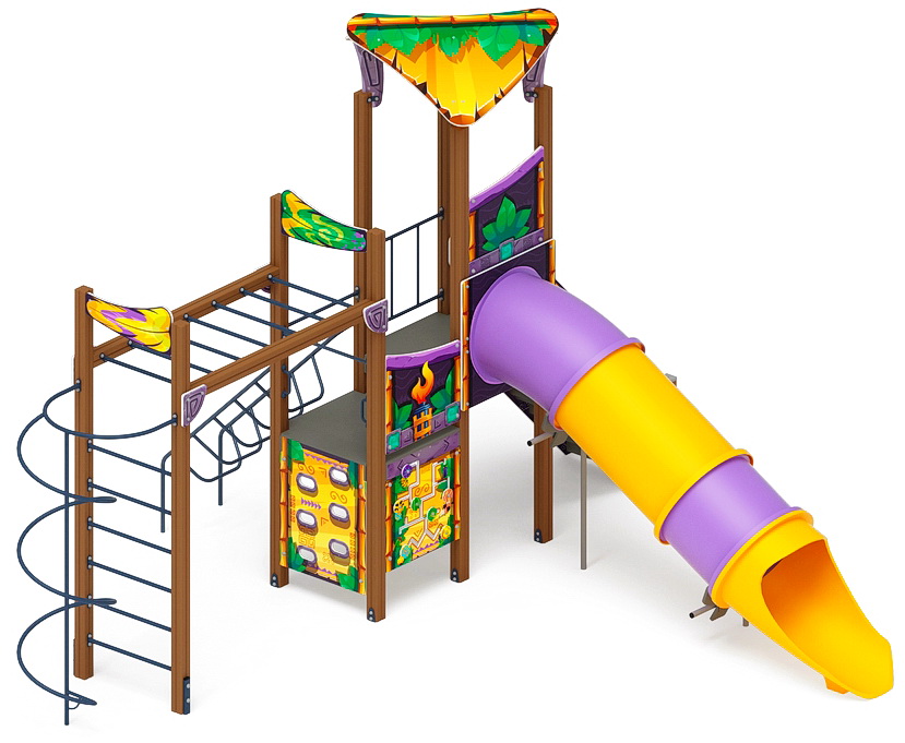 ВОЛШЕБНЫЙ ГОРОД детский игровой комплекс ДИК 2.19.04-01 (H=1500)