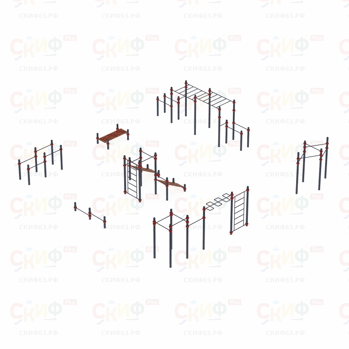 Уличный атлетический комплекс ВОРКАУТ 39 (89)