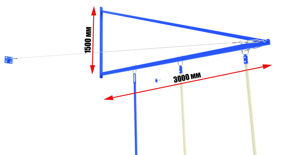 Консоль гимнастическая на 3 элемента (04.424)