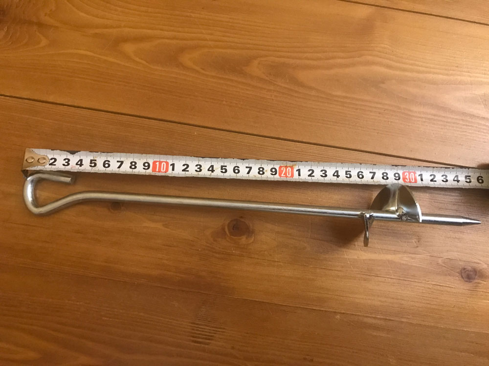 Крепления к земле для батутов BabyGrad (анкер+ стяжка)