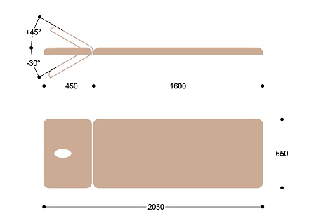 Массажный стол с электроприводом Heliox F1E22