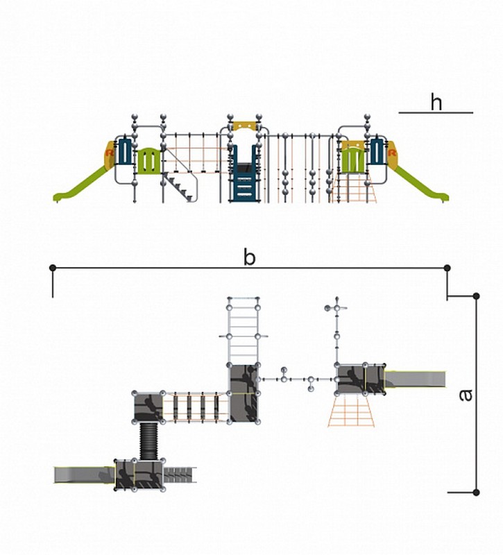 Детский спортивно-игровой комплекс Romana 057.28.00