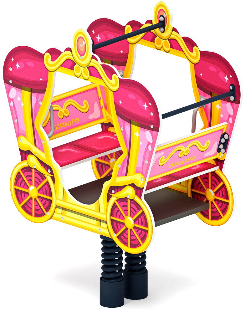 КАРЕТА качалка на пружине ИО 23.03.03-03