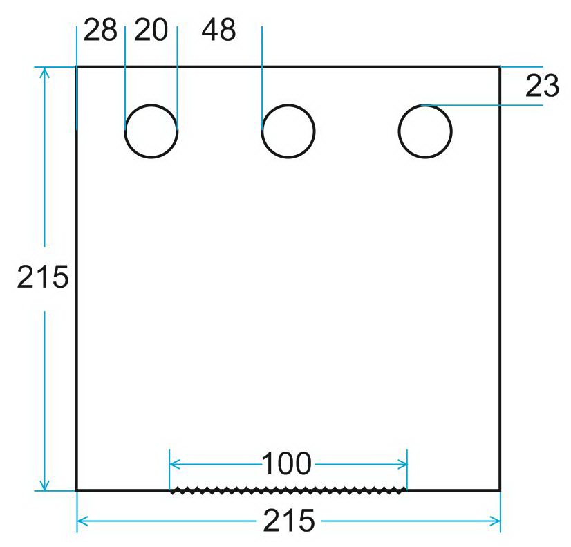Пол утепленный ЛОТОС Куб 3 (210х210) ПУ4000 с отверстиями под лунки