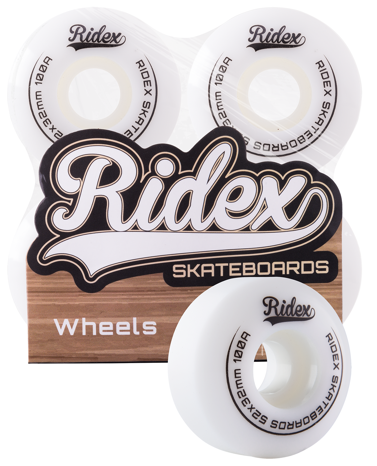Комплект колес для скейтборда SB, 52*32, белый