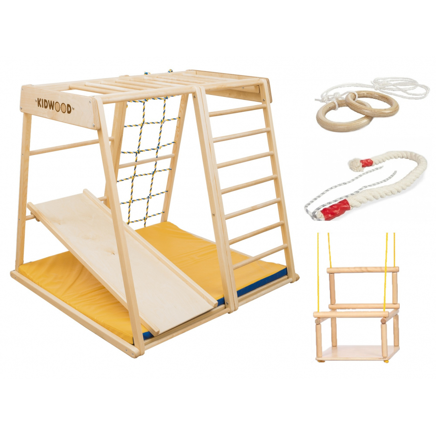 Деревянный игровой комплекс Парус Малыш KIDWOOD