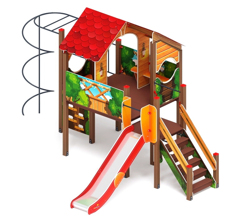ТЕРЕМОК детский игровой комплекс ДИК 2.07.01-01 (H=1200)