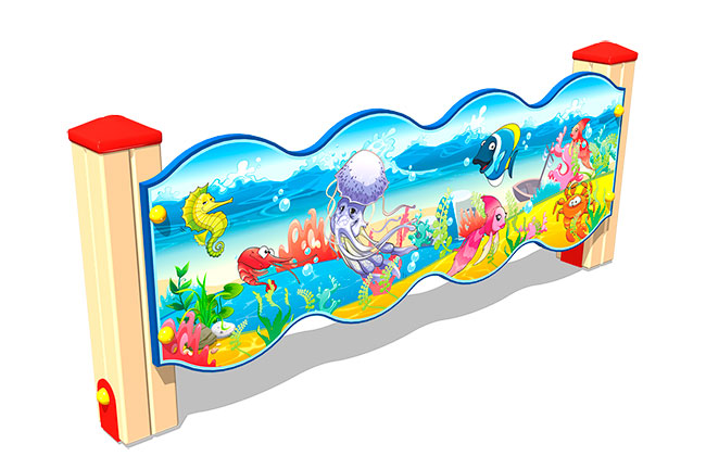 Ограждение детской площадки ZION Морское царство У1 (ОГД054)