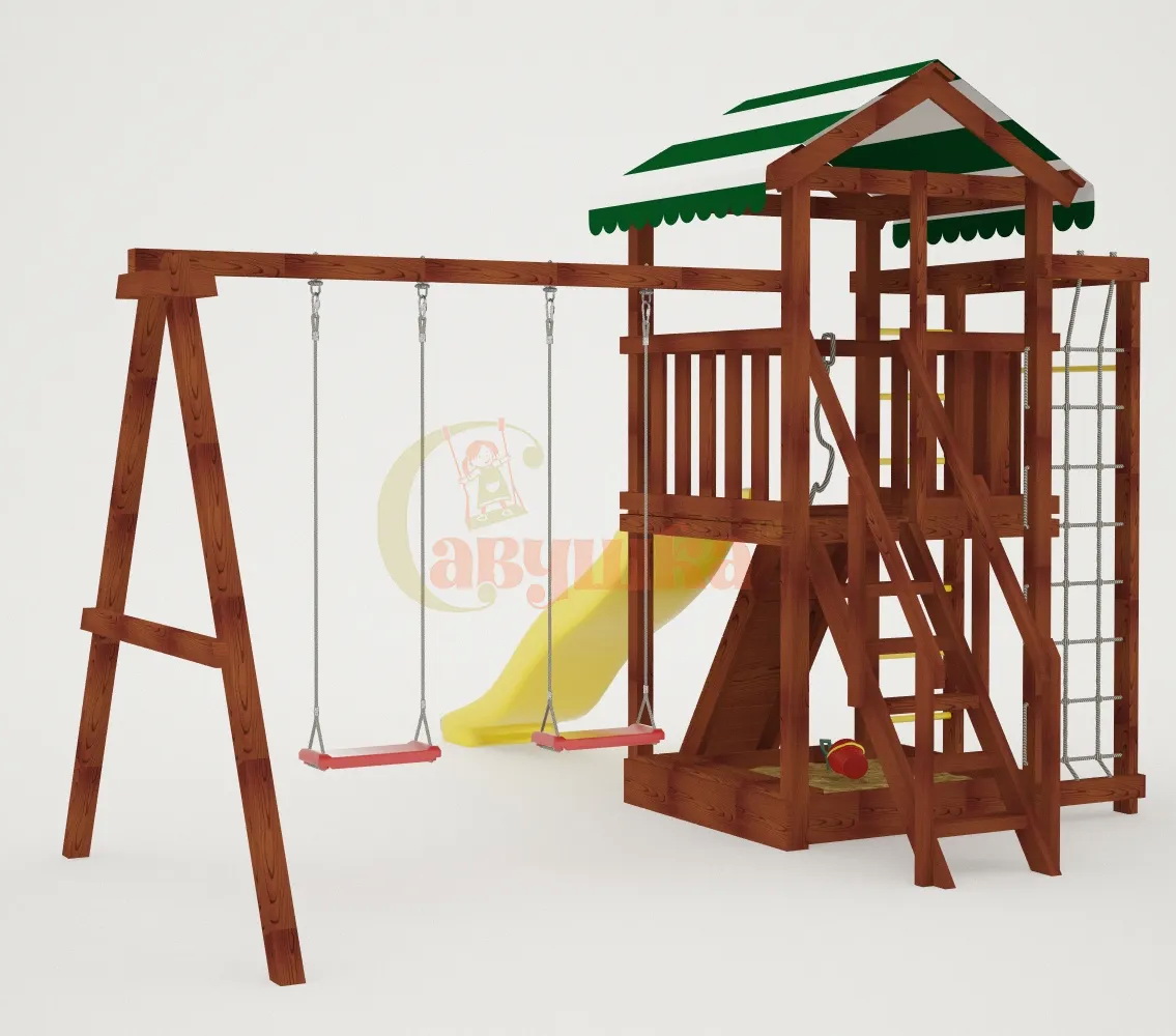 Детская площадка Савушка Мастер 5 (Махагон)