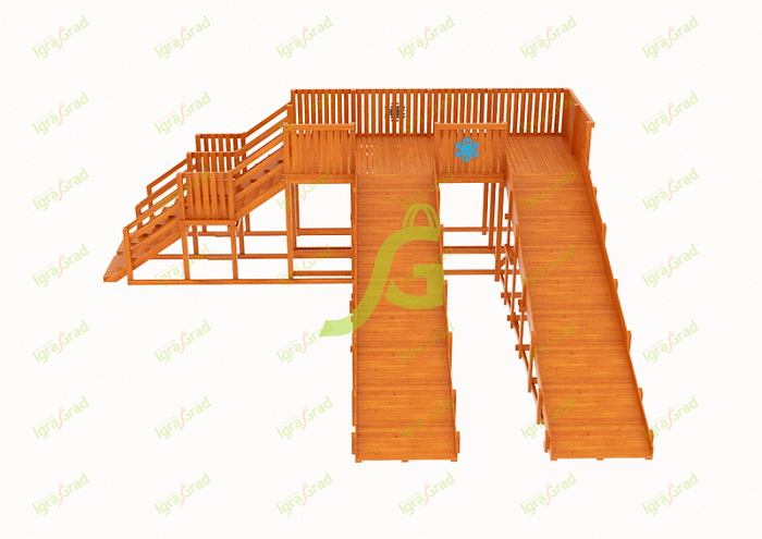 Зимняя горка IgraGrad Snow Fox, скат 5,9 м (мод.2)