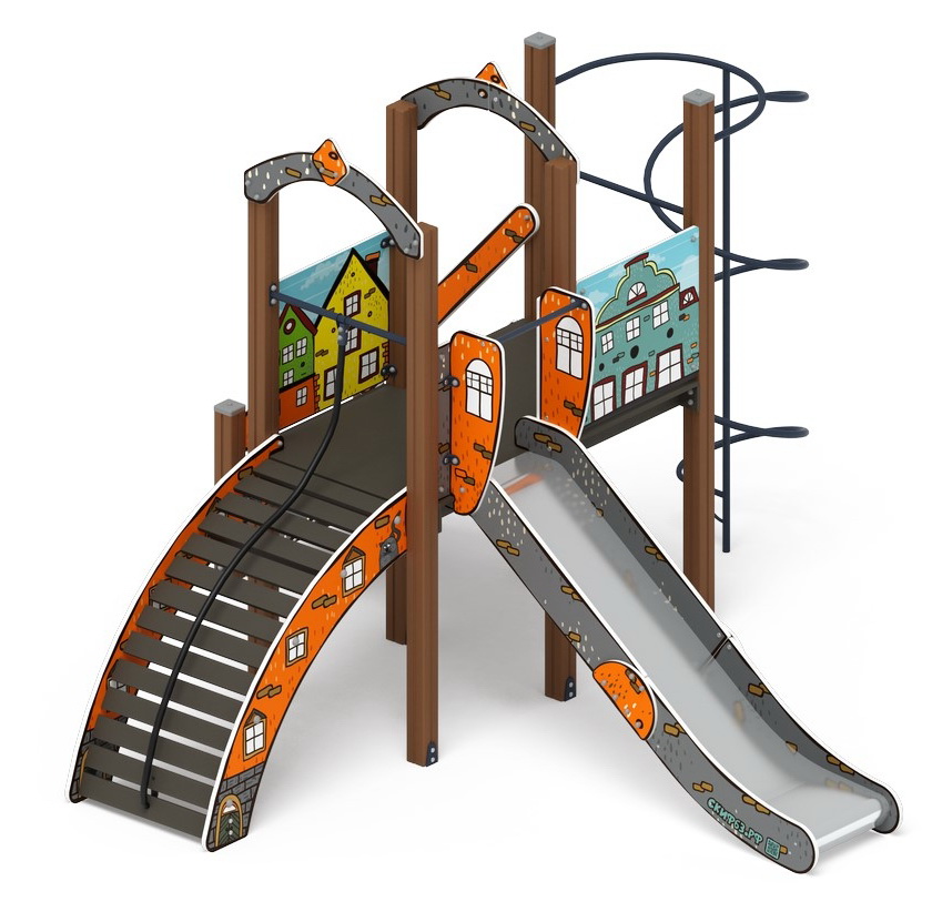 ИГРАЙТЕ С НАМИ (Город) детский игровой комплекс ДИК 2.01.1.02-01 (H=1200)