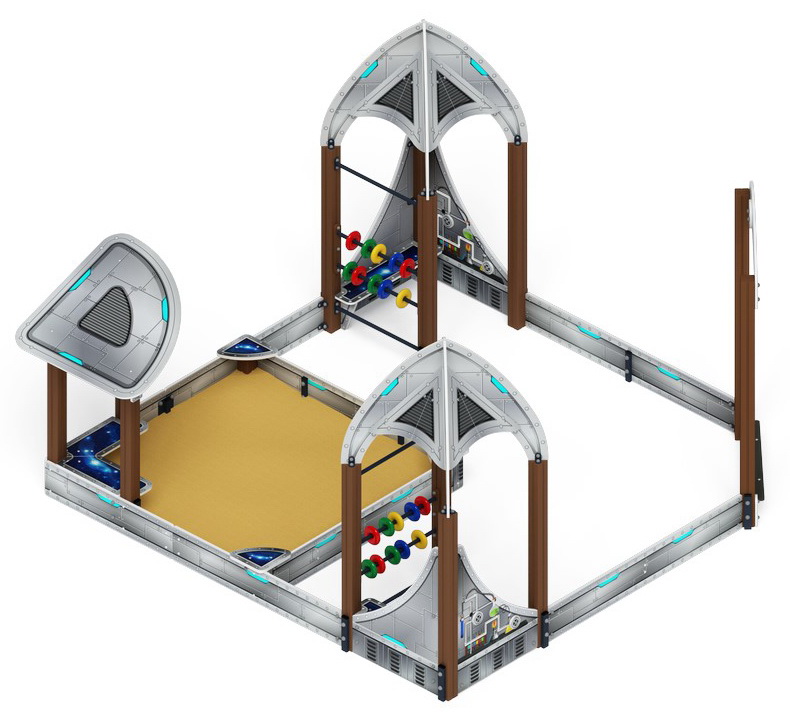 КОСМОПОРТ песочный дворик (Серый) ИО 6.14.02-01