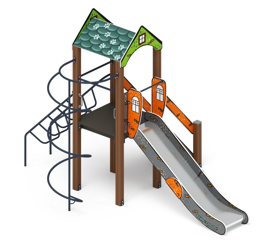 ИГРАЙТЕ С НАМИ (Город) детский игровой комплекс ДИК 2.01.1.04-01 (H=1200)