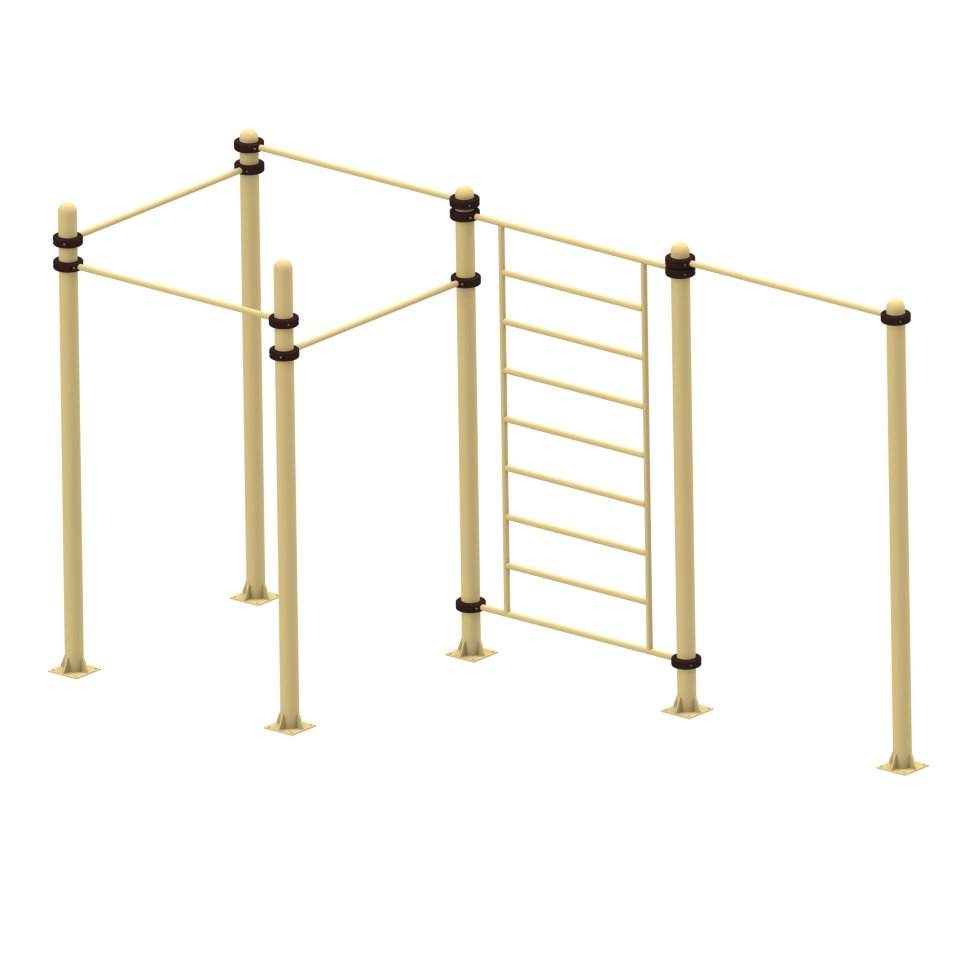 Пять турников и шведская стенка Air-Gym YSK55