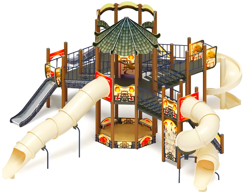 КАРНАВАЛ детский игровой комплекс ДИК 2.22.05-02 (H=2000, H=1200)