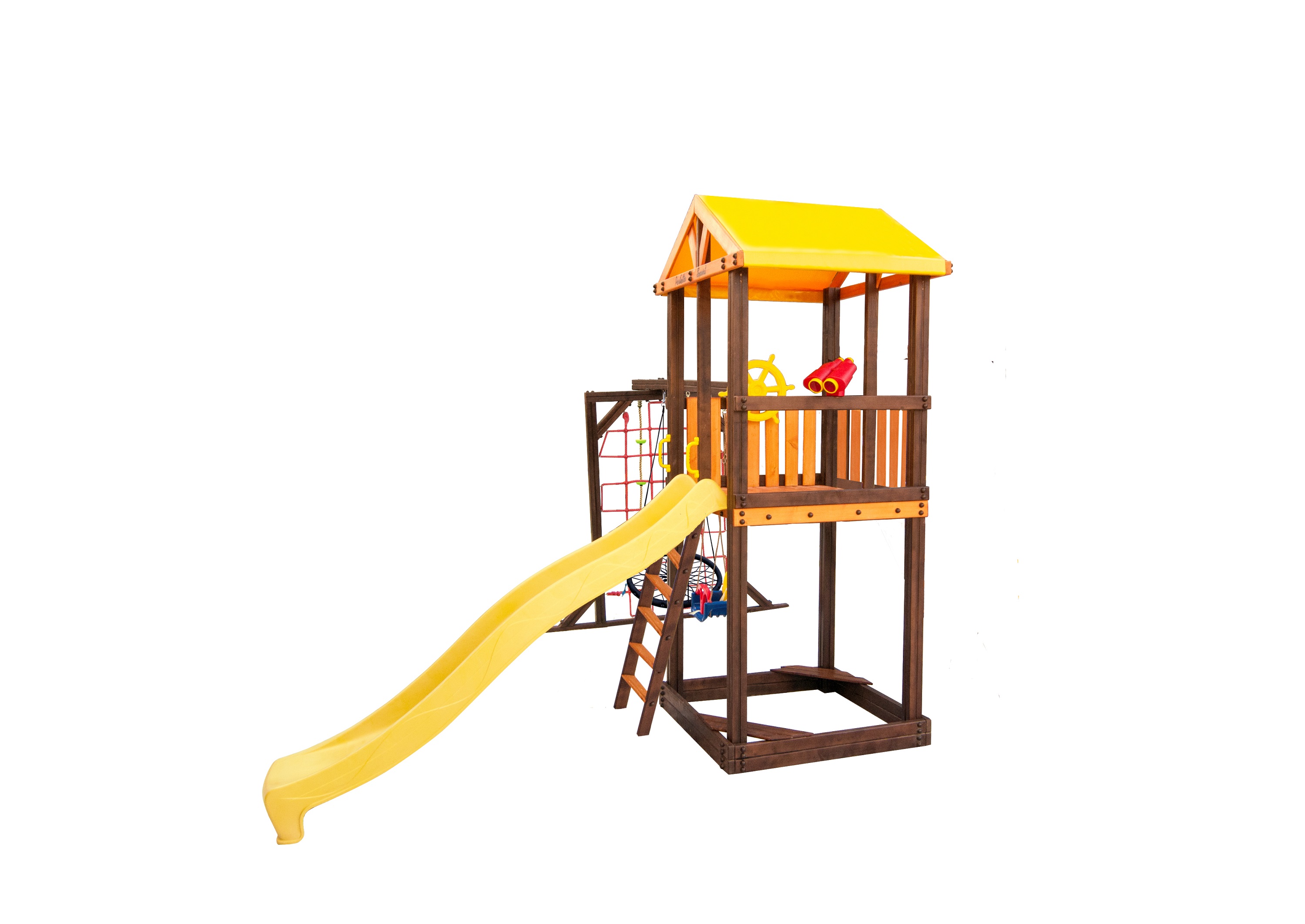 Игровой комплекс Perfetto sport «Pitigliano-9» + качели «Паутина»