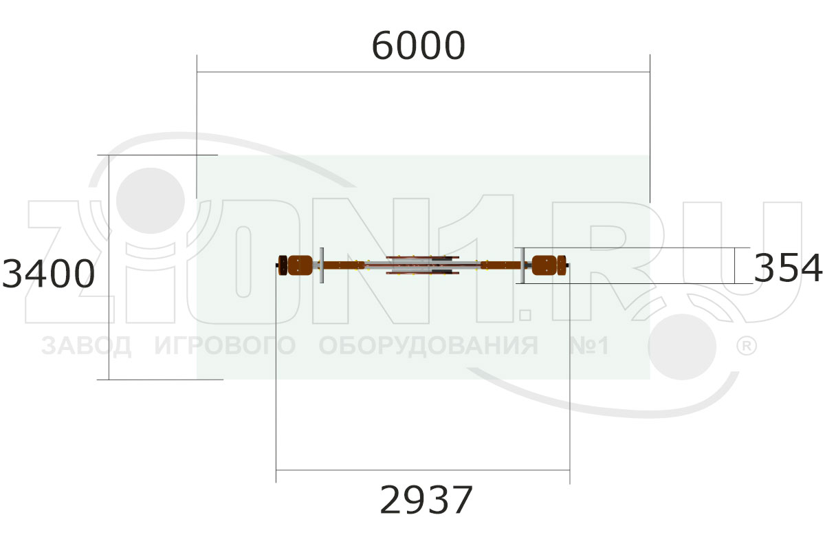 Качалка-балансир ZION Мишка У1 (КЧ090)