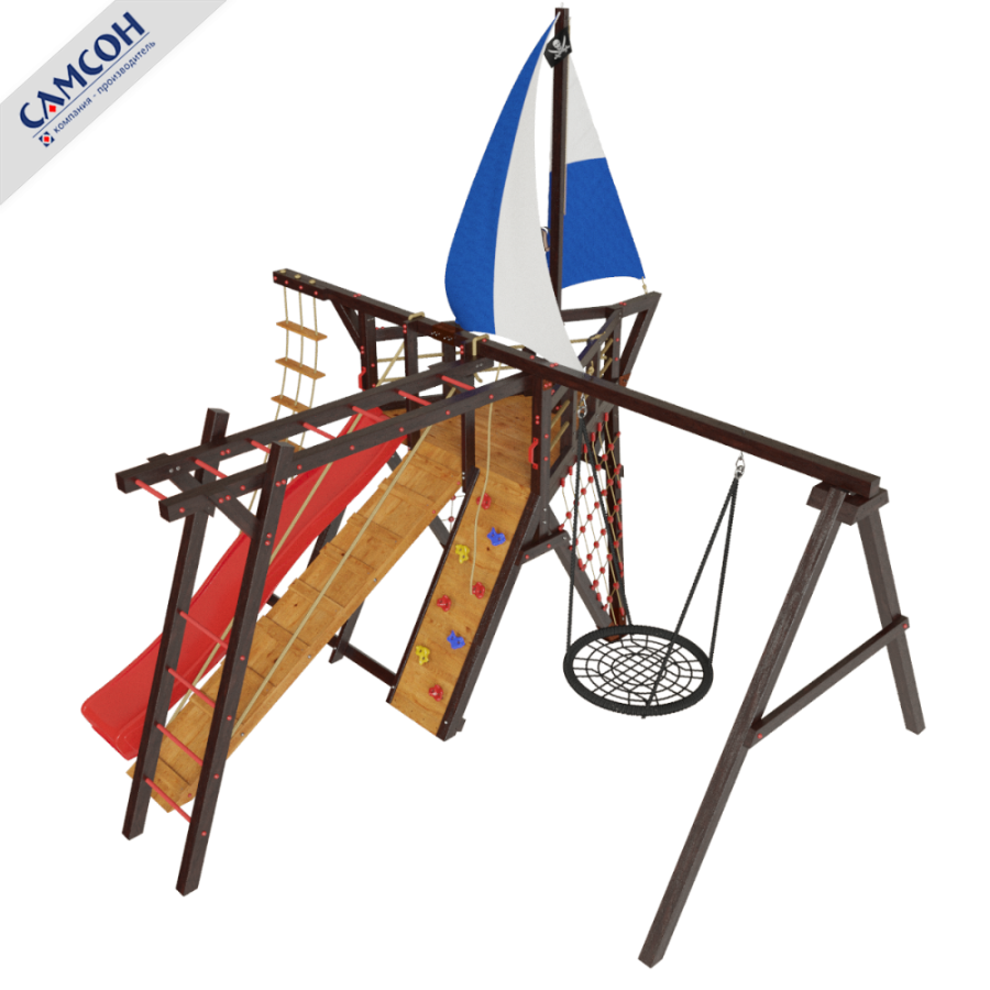 Детская игровая деревянная площадка ФРЕГАТ Самсон
