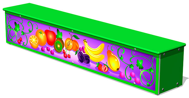 Ящик-скамья ZION для теневых навесов Фрукты