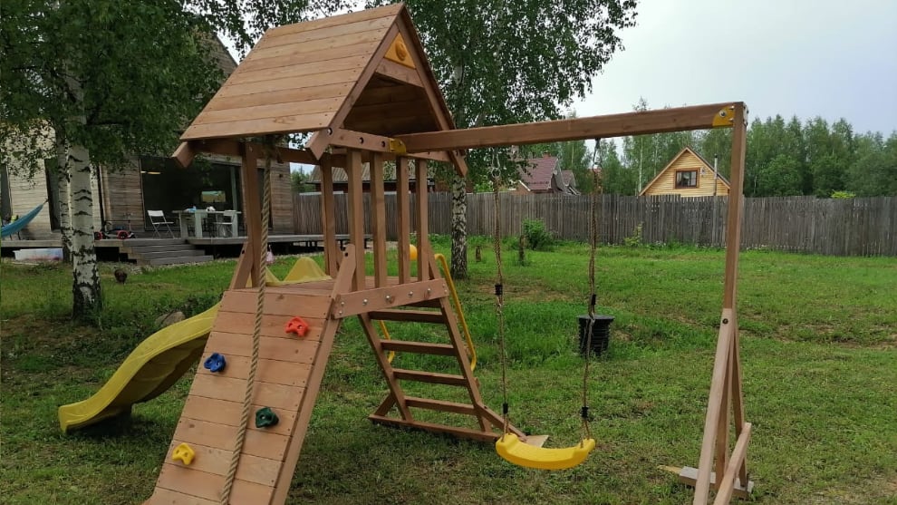 Детский деревянный игровой комплекс КРЕПОСТЬ СВОБОДЫ