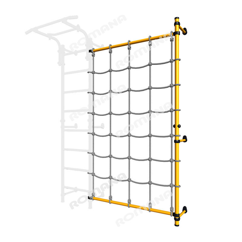 ДСКМ-1С-8.02-45 Комплект с канатным лазом пристенный жёлтый (доп. секция к ДСК)