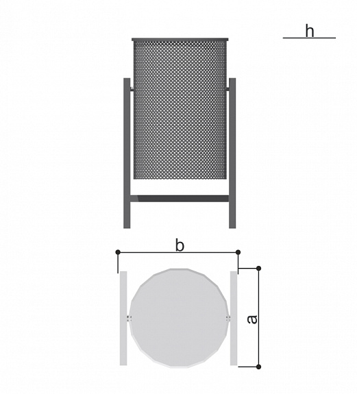 Урна наземная (20 литров) Romana 305.06.00