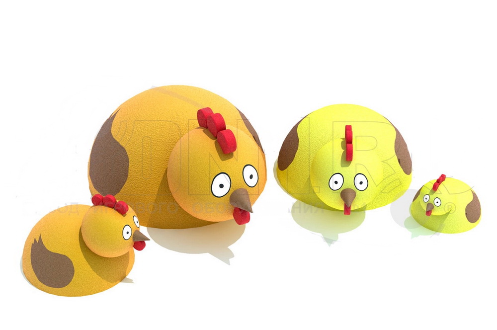 Резиновая фигура ZION Курочка (для парков и детских площадок)