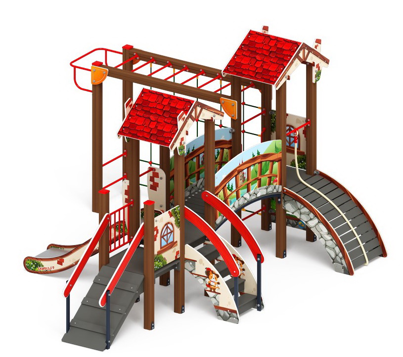 В ГОСТЯХ У СКАЗКИ детский игровой комплекс ДИК 1.05.01-06.С (H=900)