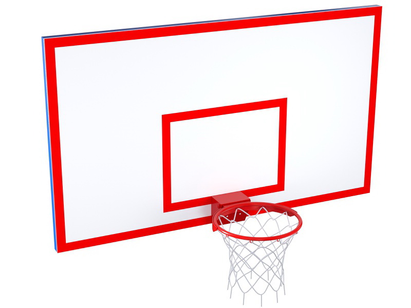 Игровой щит из фанеры на металлическом каркасе с кольцом (на выбор)