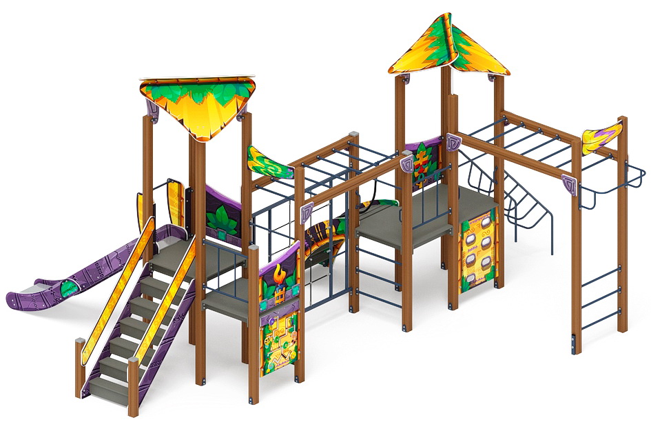 ВОЛШЕБНЫЙ ГОРОД детский игровой комплекс ДИК 2.19.01-01 (H=1500)