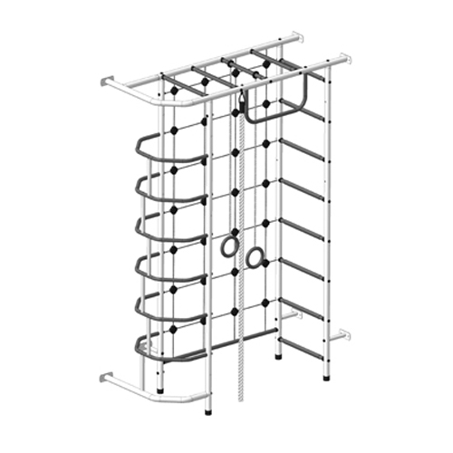Детская шведская стенка Пионер 9 красно/жёлтый