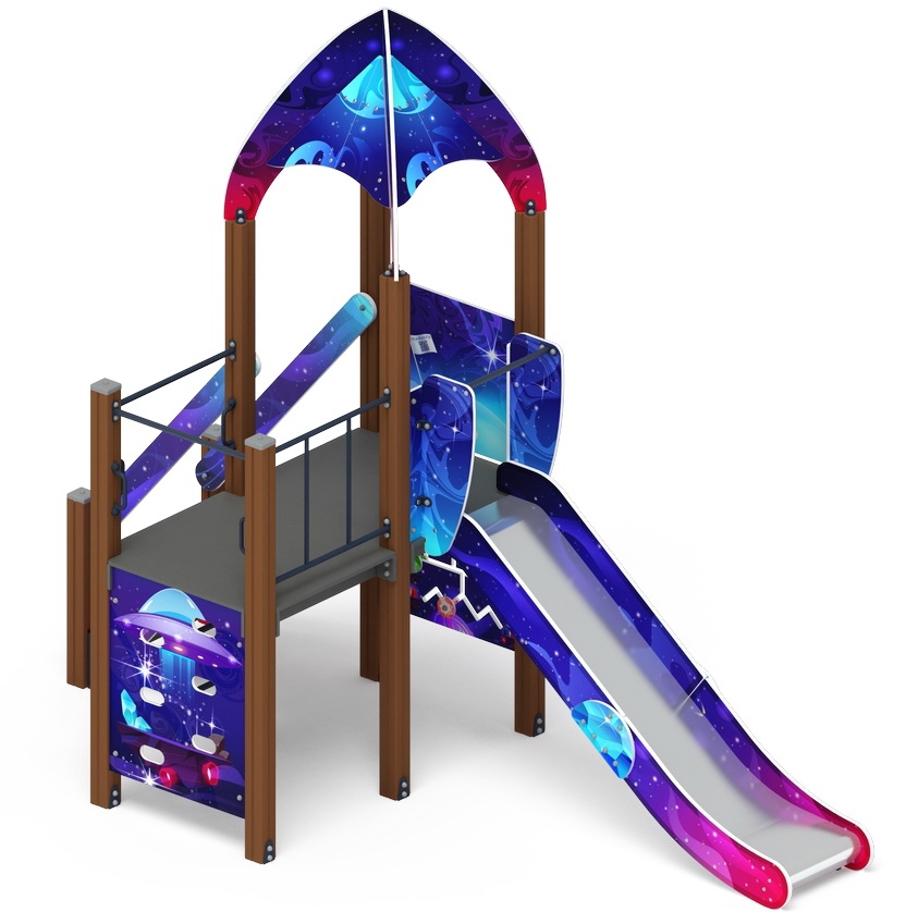 КОСМОПОРТ детский игровой комплекс ДИК 2.14.08-02 (H=1200)