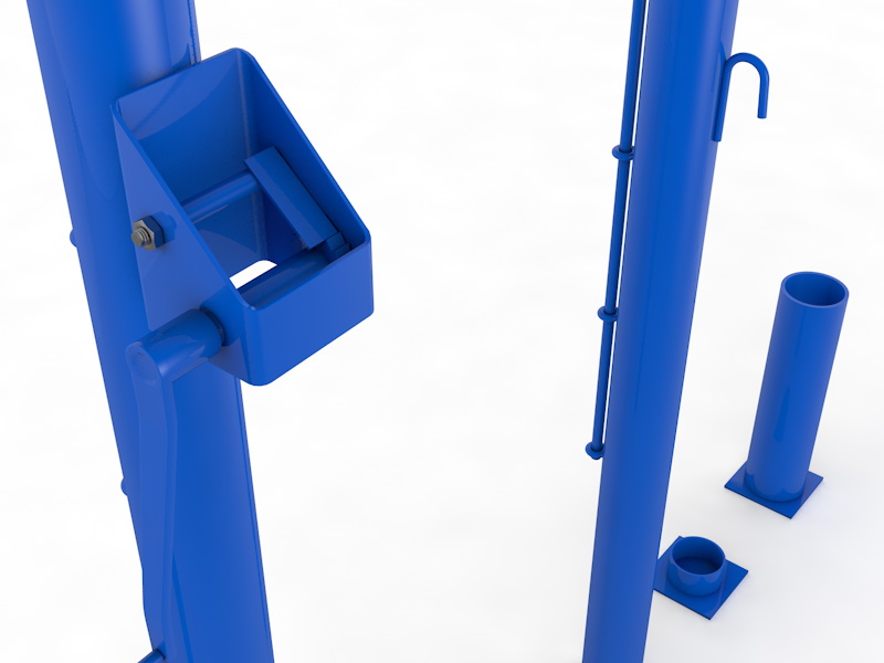 Стойки для большого тенниса со стаканами (11.100)