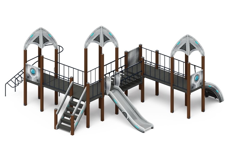 КОСМОПОРТ детский игровой комплекс ДИК 2.14.07-01 (H=1200)