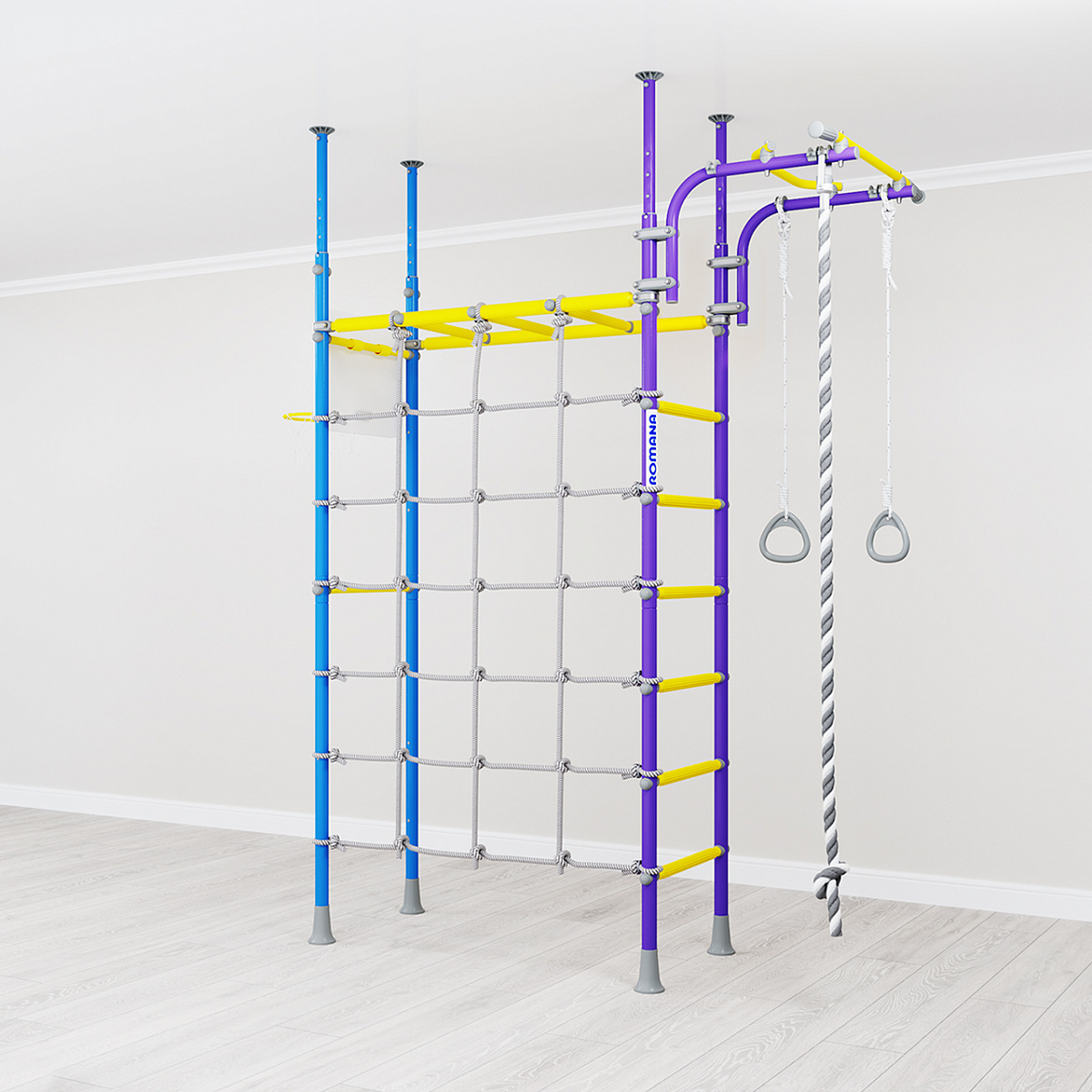 Спортивно-игровой комплекс R4 Romana (01.40.7.06.490.03.00-66) сиренево/голубой