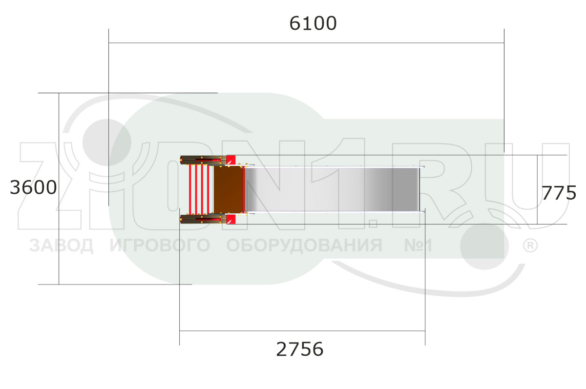 Горка детская ZION Ракета (Г041)