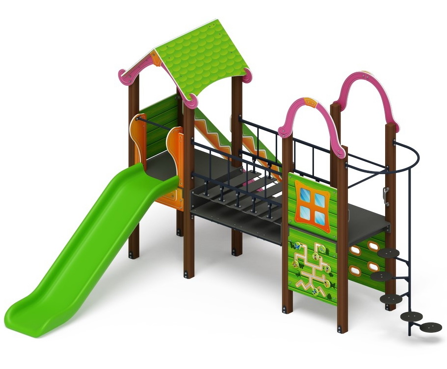 ЛУКОМОРЬЕ детский игровой комплекс ДИК 2.25.10-01 (H=1200)