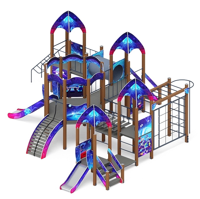 КОСМОПОРТ детский игровой комплекс ДИК 2.14.03-02 (H=750, H=1200)