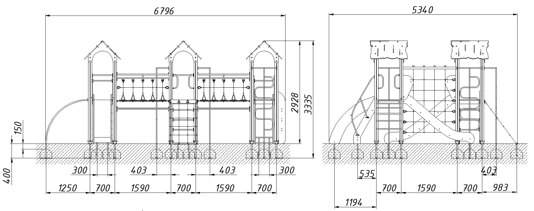 Детский игровой комплекс ZION Калахарский лев (КД013)