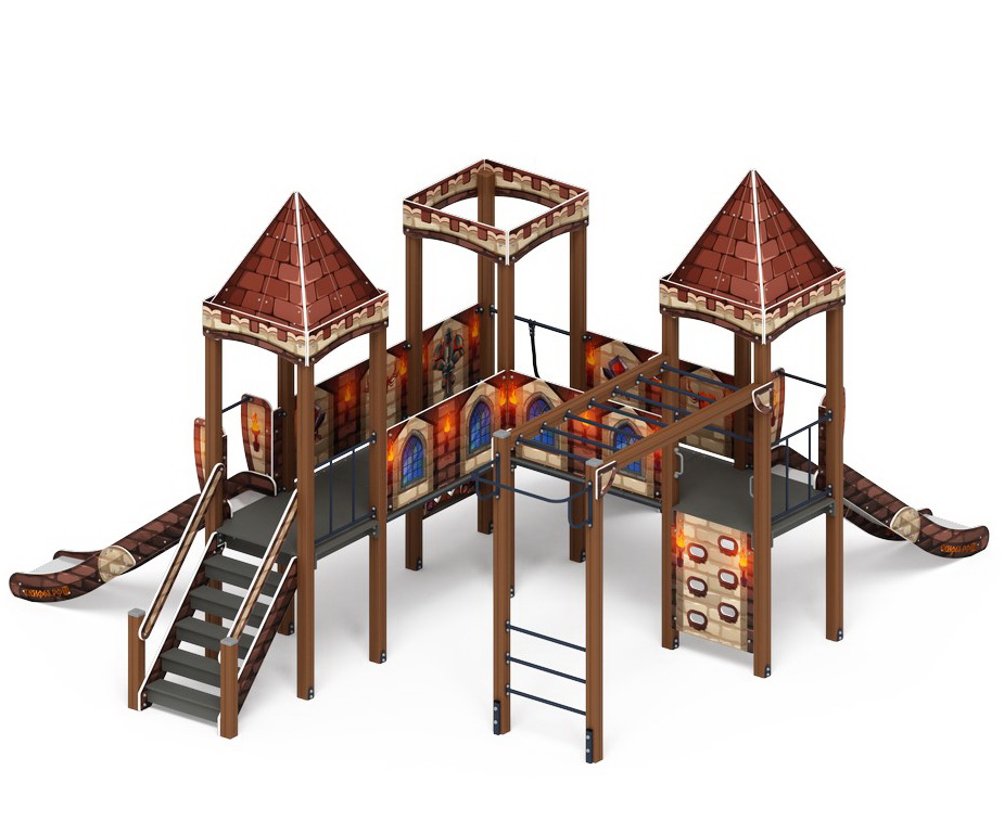 ЗАМОК детский игровой комплекс ДИК 2.18.02-02 (H=1200)