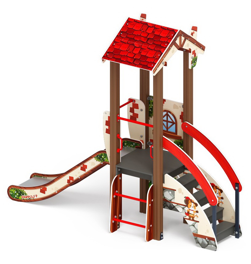 В ГОСТЯХ У СКАЗКИ детский игровой комплекс ДИК 1.05.01-01.С (H=900)