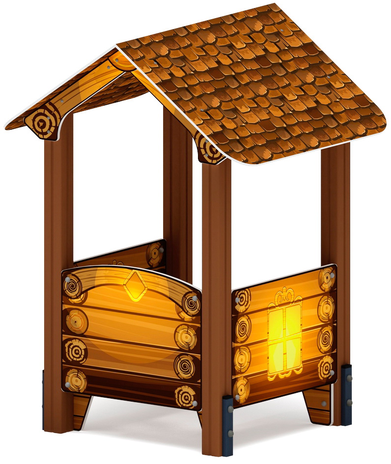 ДОМИК МАЛЫЙ 1 (Эко) для детской площадки МФ 10.01.01-02