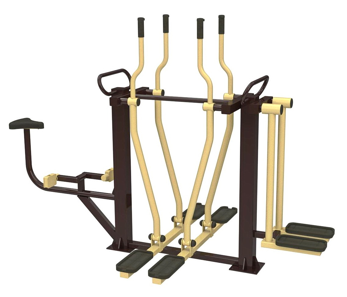 Уличный тренажер Лыжники + Велосипед + Разведение ног  Air-Gym YT35