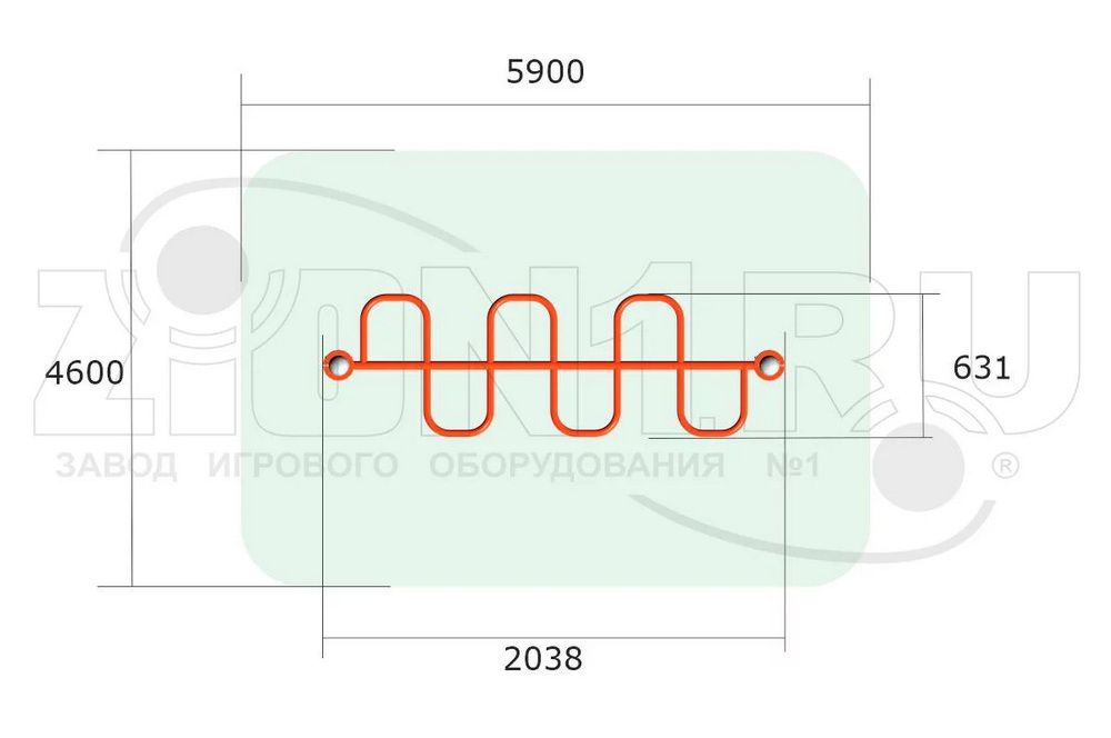 Рукоход ZION Змейка ВА026 (ВА026)