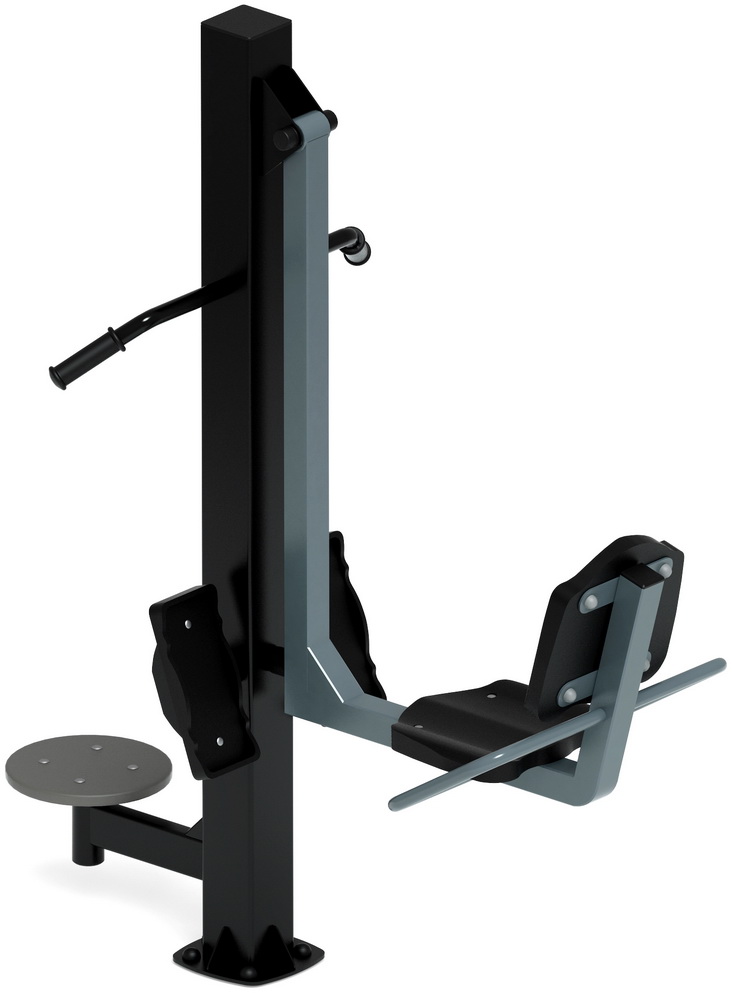 Тренажер уличный ЖИМ НОГАМИ+ ТВИСТЕР (серый) СТ 022-13