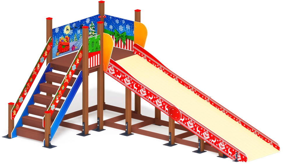 ЗИМА 1 горка (Н=1500) (Новый год) ИО 49.01.01-11