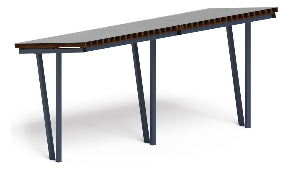 Пергола Тент (наклонная) МФ 77.03.02 /с поликарбонатом/