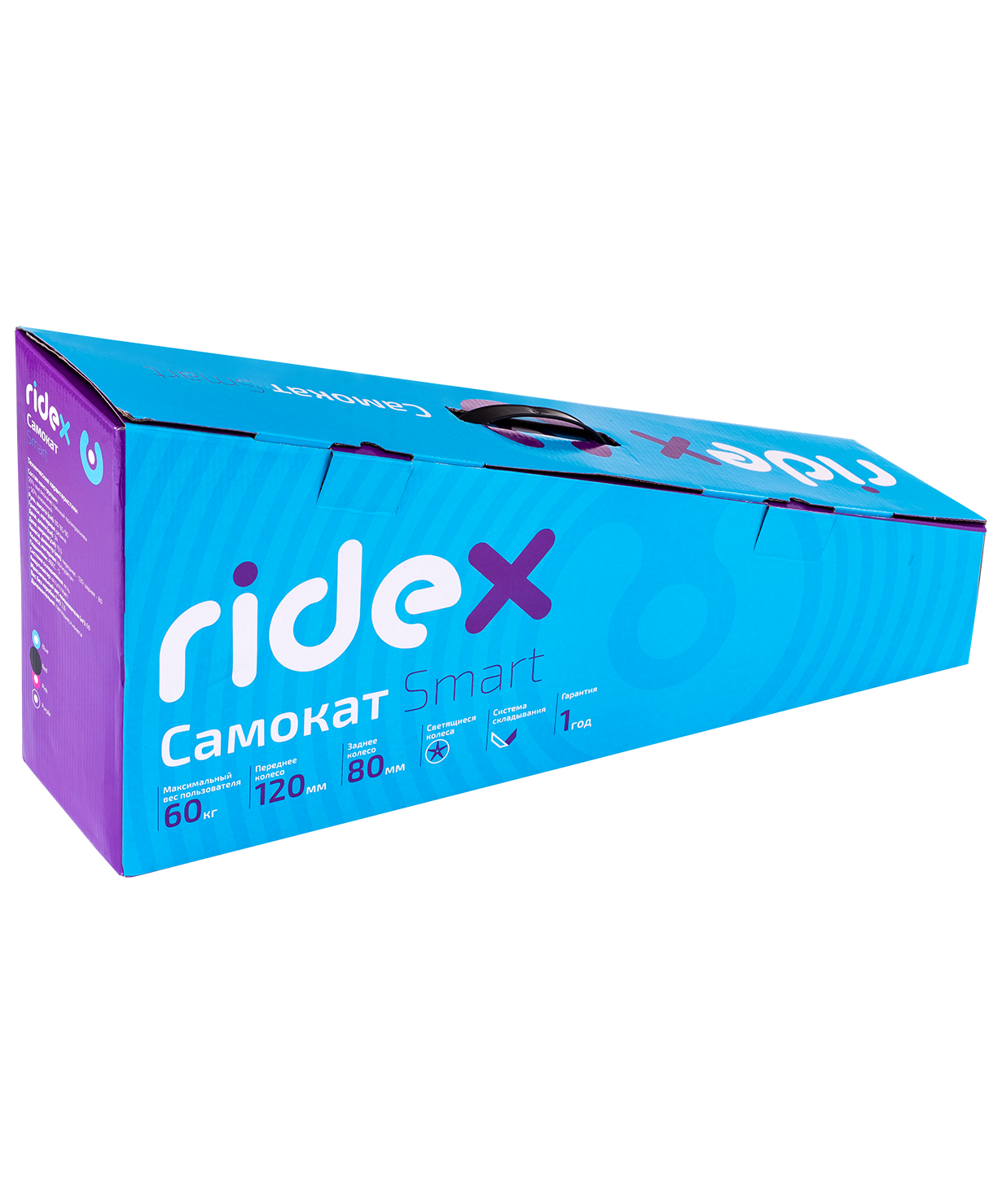 Самокат 3-колесный Smart 3D, 120/80 мм, красный