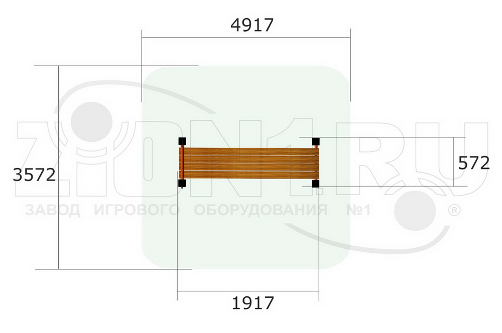 Скамья для пресса ZION наклонная ВБ-200Б (ВБ015)